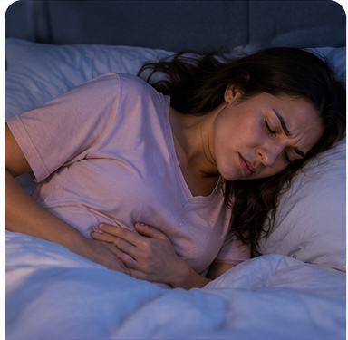 Cólicos menstruales nocturnos